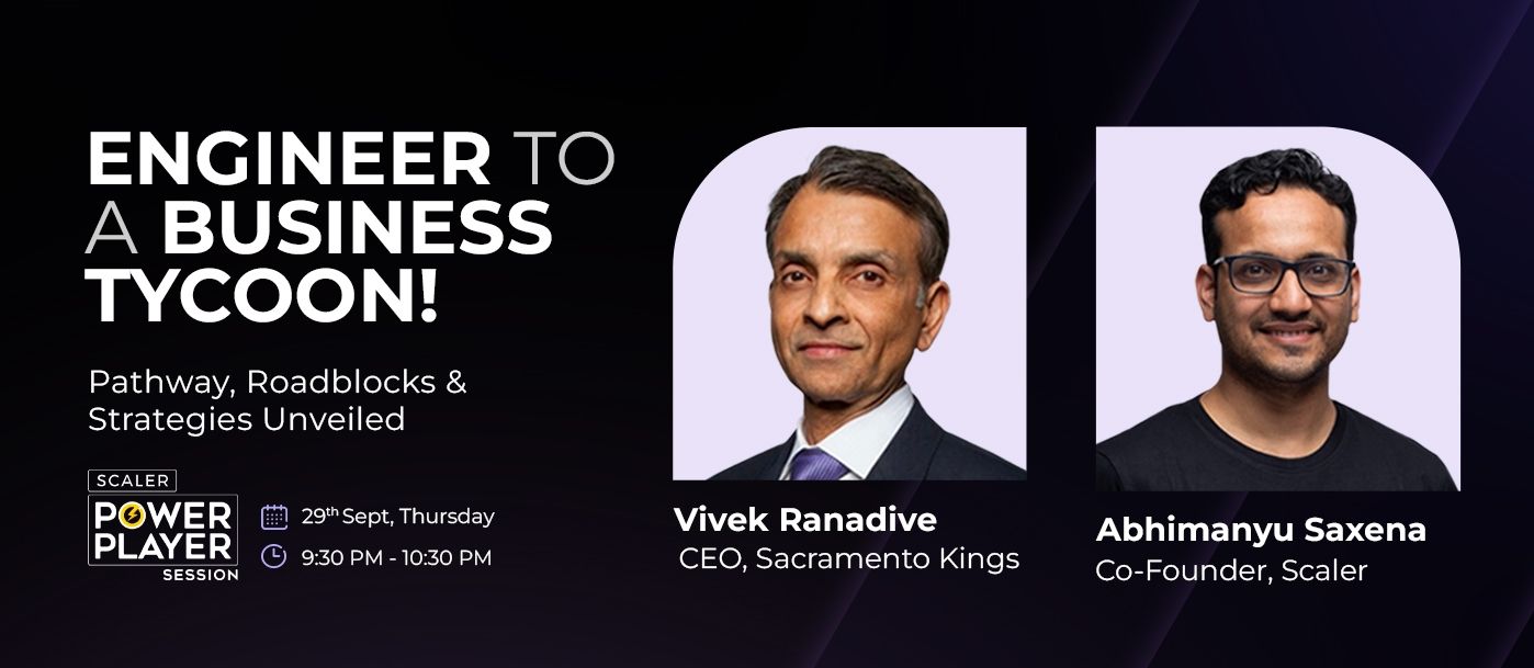 Scaler Launches “Scaler Power Player Sessions” with Sacramento Kings Owner and Tech Icon Vivek Ranadivé As First Guest