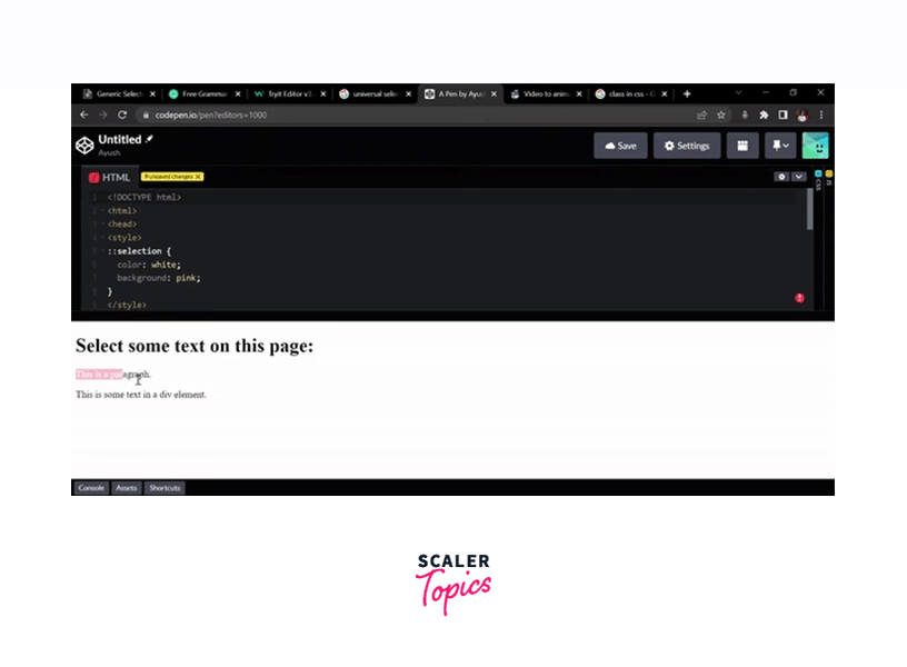 selection-pseudo-element