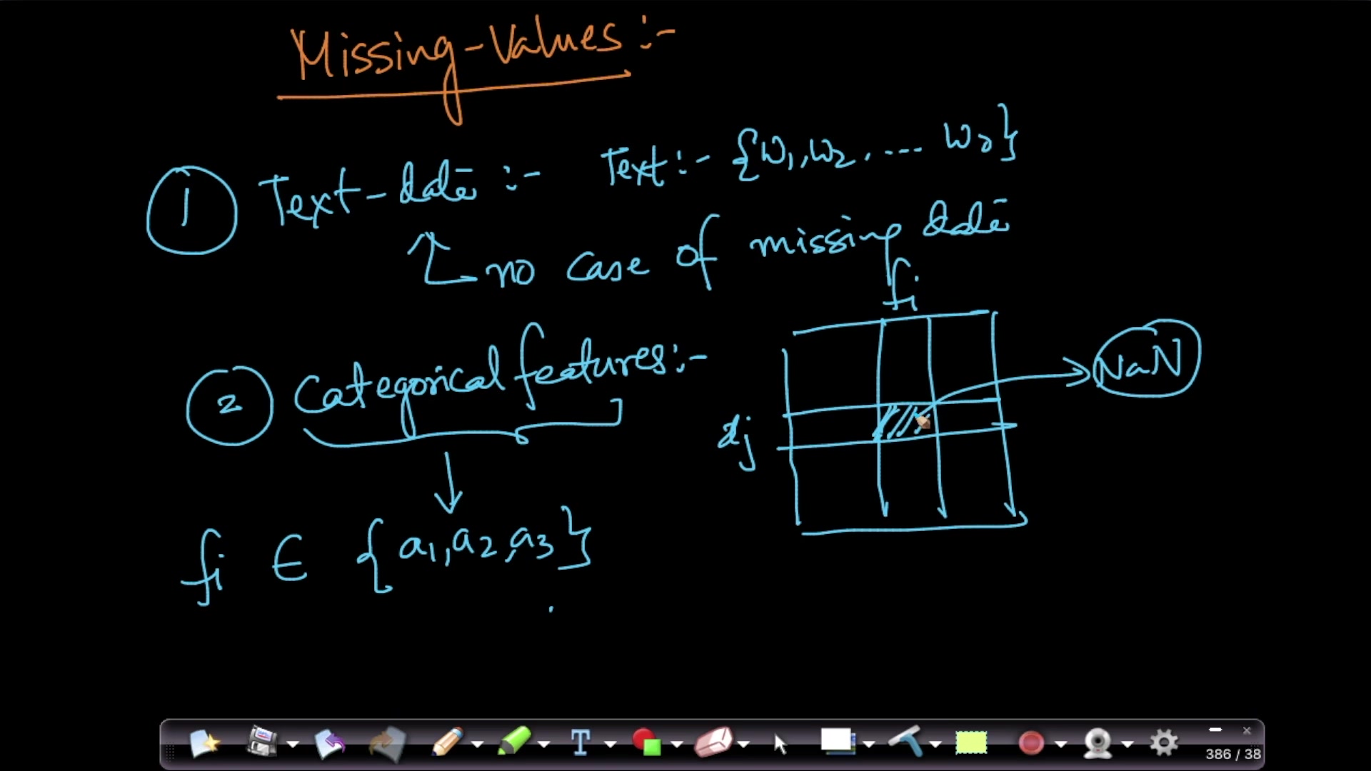 Missing values