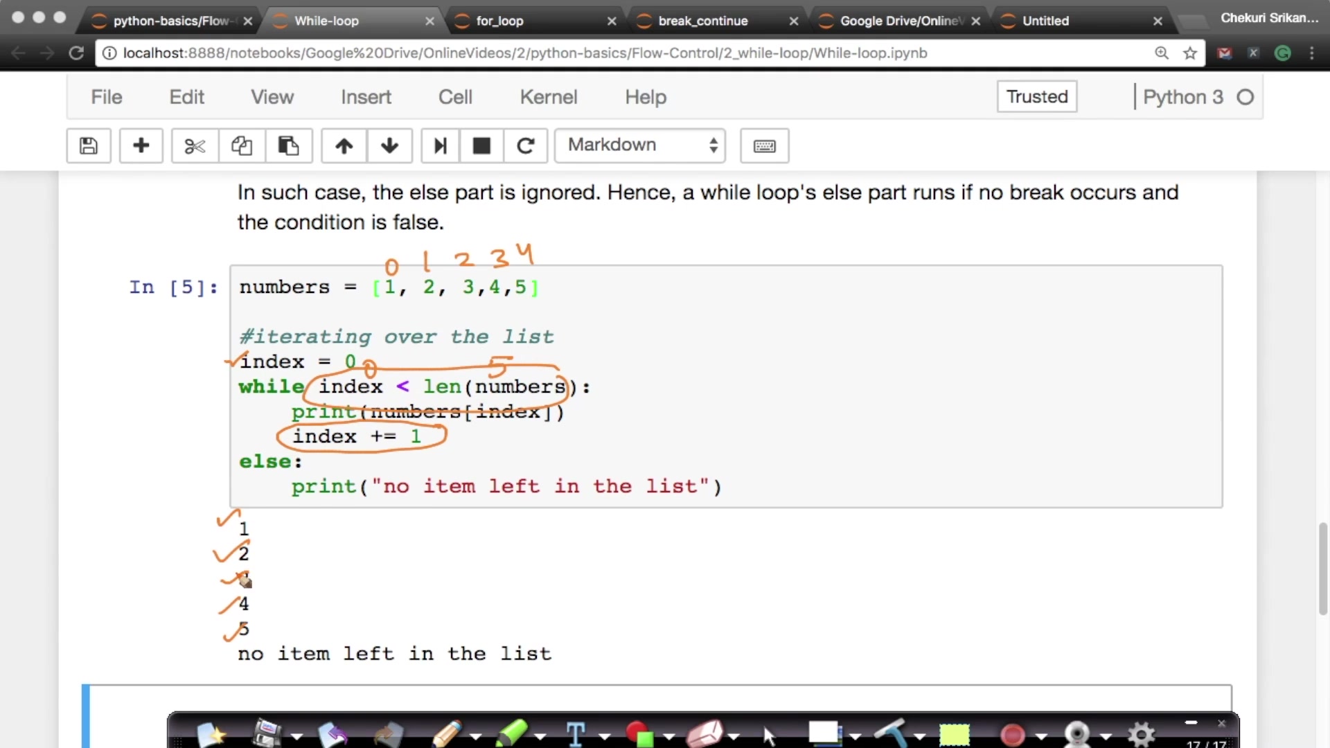 Control flow: while loop